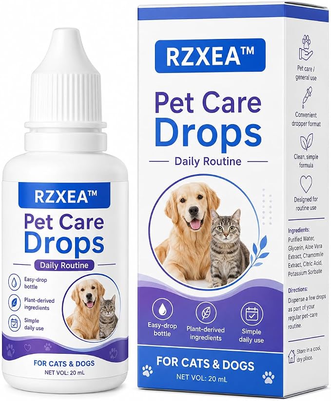 RZXEA Pet EarPro Drops, 2026 New Professional Ear Drops for Dogs and Cats, Relieves Itching (1 Bottle)