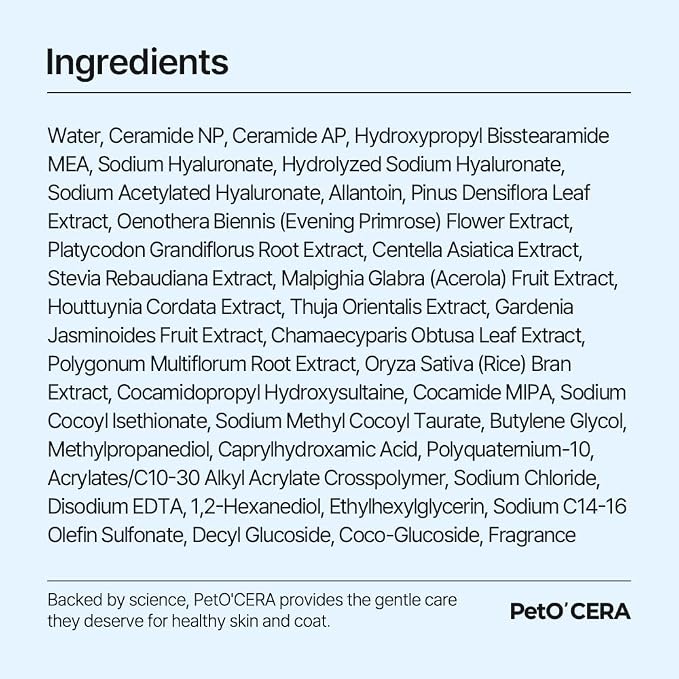 PetO’CERA Plus 2-in-1 Dog Shampoo and Conditioner for Doodles & Curly Coats, Deep Clean for Oily & Sensitive Skin, Deodorizing, Puppy Safe, Aids Skin Barrier, Tearless, Lightly Scented, 16.7 fl oz