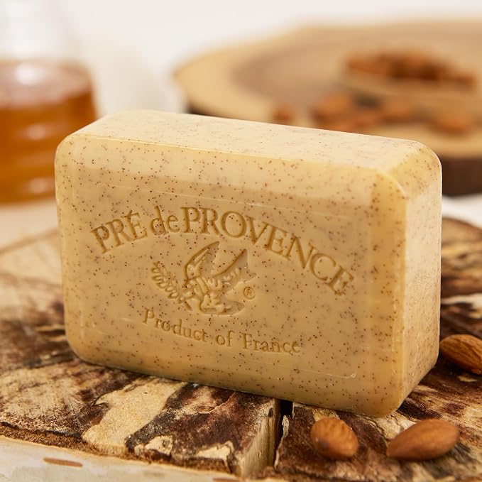 Pre de Provence Artisanal French Soap Bar Enriched with Shea Butter, Honey Almond, 8.8 Ounce