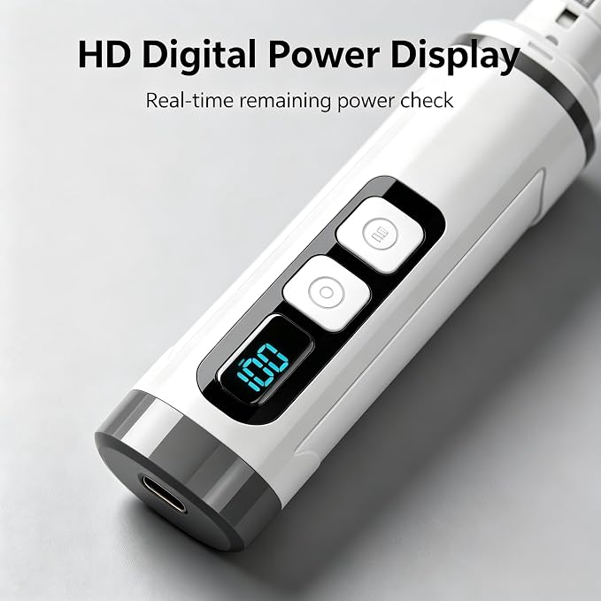 Dog Nail Grinder Quiet- 3-Speed Dog & Cat Nail Grinder with LED Light & Battery Display & Upgrade Grinding Head - Painless Nail Trimmer Dogs, Thick Nails, and Sensitive Paws | Dog Nail Grinder Quiet- 3-Speed、LED Light & Battery Display 、Upgrade Grindin...