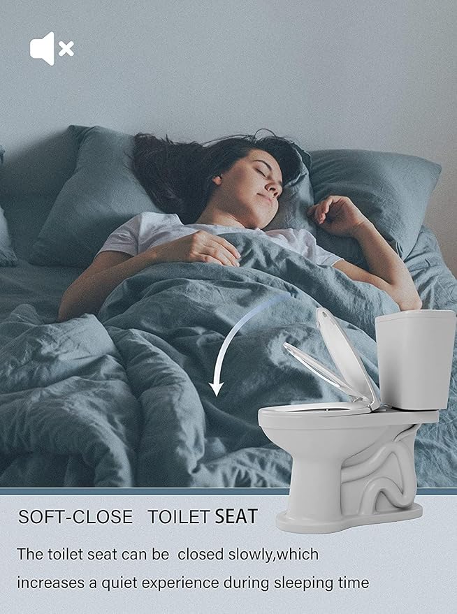 Elongated Toilet Seat Adult/Child,Built-In Potty Training Seat, Soft Quiet Close Non-Slip Seat, Easy to Install & Clean,Magnetic Kids Seat and Cover for Elongated Oval Toilets,White
