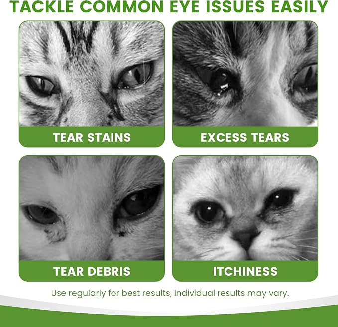 Dog Eye Drops for Allergies & Itching - Relief for Dry Red Eyes, Tear Stain & Discharge, Pet Eye Wash for Dogs & Cats - Gentle Sting-Free Pet Eye Cleaner, 4.2 fl oz