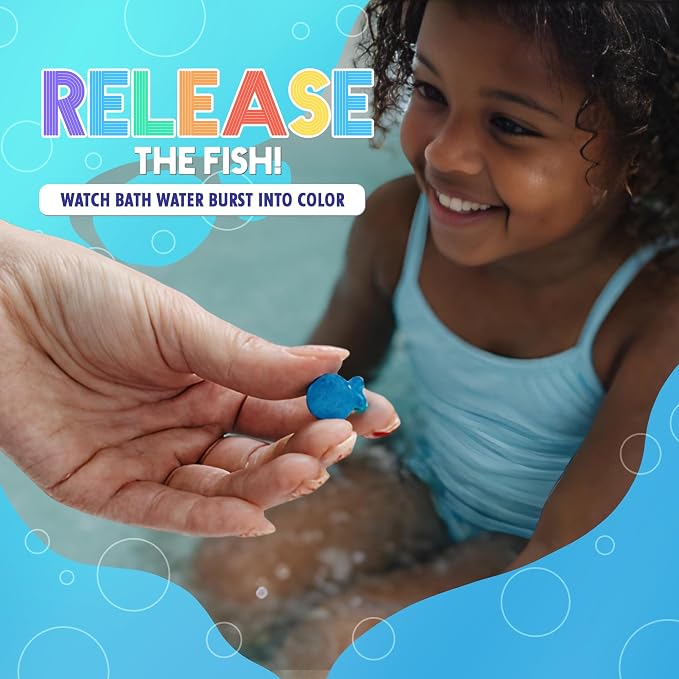 SplashEZ STEM Bath Color Tablets for Kids 150 Count - Fizzy Bath Bombs for Kids and Bath Toys for Toddlers, Non Toxic, Fragrance Free, No Tub Staining, Easy Clean, Toys for Kids