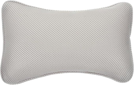 Ipetboom Bathtub Pillow for Head and Neck,3D Mesh Bath Cushion with Suction Cups, 11.4x7.5 in Non Slip Washable Spa Support for Tub Relaxing, Shower Room, Hotel and Home Soaking