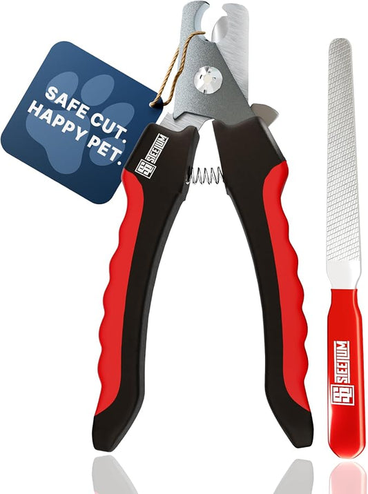 Professional Dog Nail Clippers for Large Dog - to Small Dog Clippers & Cat with Safety Guard & Ergonomic Easy Grip, Dog Nail Clippers/Dog Nail Trimmer and Cat Nail Clipper for Safe Grooming