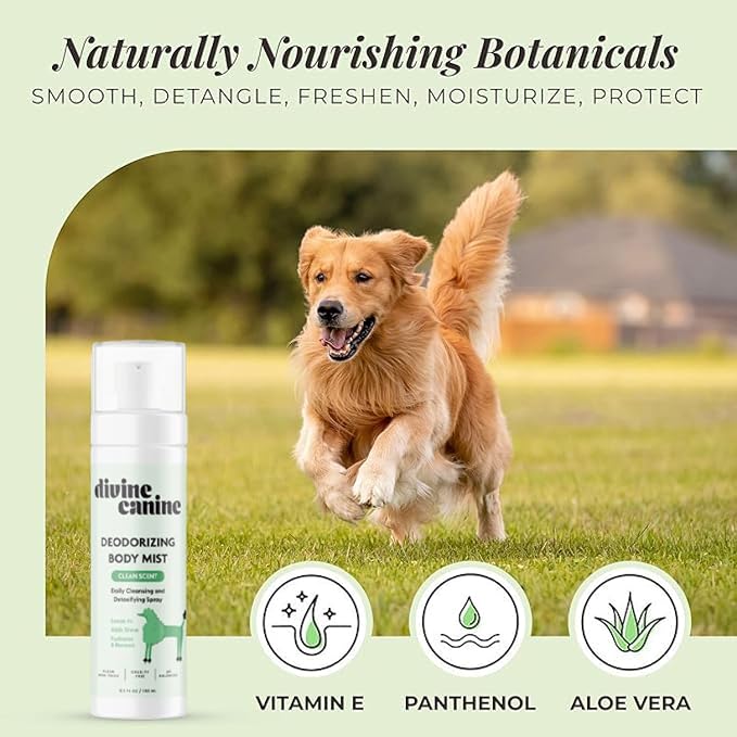 Dog Deodorizing Spray - Coat Freshener Between Baths - 5.1oz