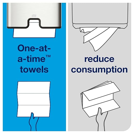 Tork Multifold Hand Towel White H2, Universal, 100% Recycled Fibers, 16 x 250 Towels, MB540A