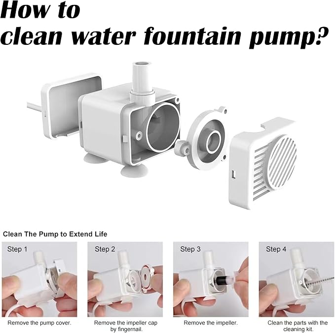 9PCS Pet Water Fountain Cleaning Kit with Compressed Sponge and Storage Box,Dog and Cat Water Fountain Brushes Fit Most Pet Water Dispensers,Pet Drinking Dispenser Cleaning Kit Cleaning brush