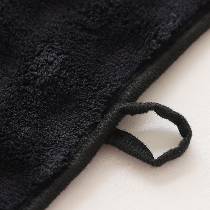 Bath Sheets Set 40x80 Inches Microfiber Extra Large BathTowels Super Soft Absorbent Quickly Dry Shower Towels for Bathroom (Black,PK 2)