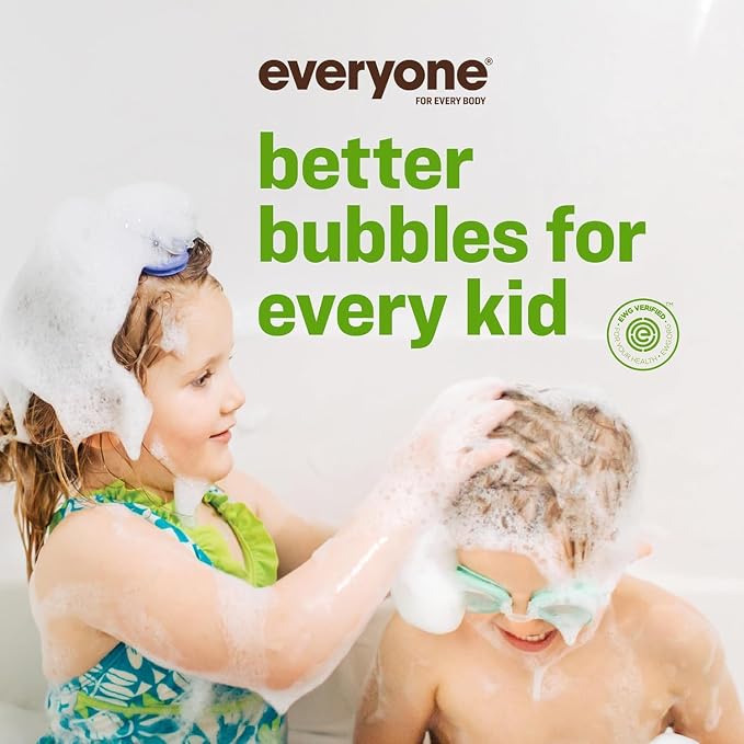 Everyone 3-in-1 Kids Soap, Body Wash, Bubble Bath, Shampoo, 32 Ounce (Pack of 1), Tropical Coconut, made with Essential Oils for Toddlers, Tweens and Teens