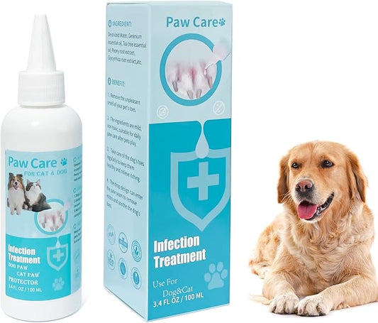 Dog Paw Cleaner, Paw Cleaner for Dogs, Dog Licking Paws Treatment,3.4oz Dog Paw Cleaning Solution, Dog Foot Cleaner, No Rinse Pet Toes Drops Safe Cat Cleanser Care for Cleaning Grooming