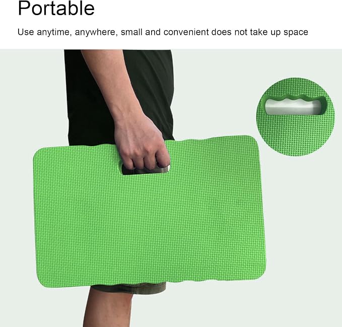 Garden Kneeling Pad, 4cm Thickness EVA Garden Kneeling Cushion, Portable Kneeling Pad for Gardening Cleaning Baby Bath Yoga (Green)