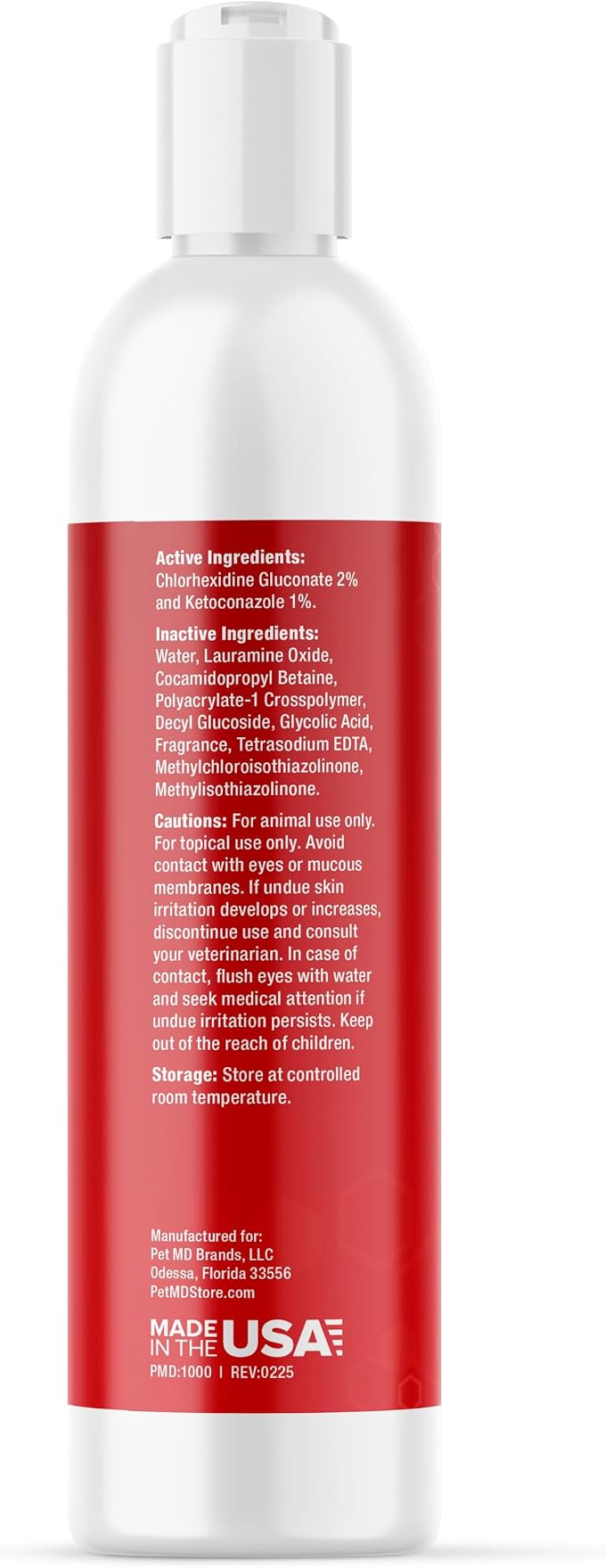 Pet MD - Topical Shampoo for Dogs, Cats and Horses - Soap and Paraben Free - 8 oz