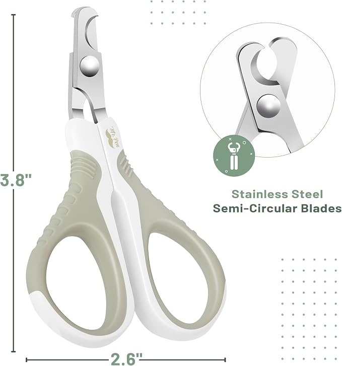 Mr. Pen- Cat Nail Clipper, Stainless Steel | Professional Sharp Cat Claw Trimmer for Small and Medium Cats, Pet Nail Clipper with Sturdy Non Slip Handle
