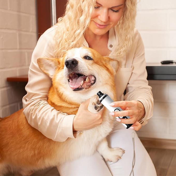 Silent Groom Pro, 2026 New Silent Pet Nail Grinder, Dog Silent Nail Grinder for Dogs Silent Dog Nail Trimmer, Rechargeable USB Charging Electric Pet Nail Grinder Nail File for Pet (#03)