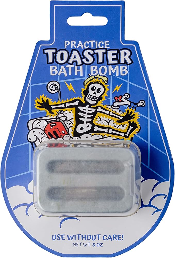 Toaster Bath Bomb – Funny Gag Gift for Adults, Hilarious Office Prank, White Elephant, Secret Santa, Stocking Stuffer for Men, Women, Teens, and Coworkers