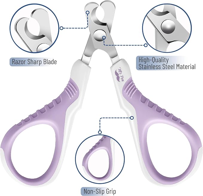 Mr. Pen- Cat Nail Clipper, Stainless Steel | Professional Sharp Cat Claw Trimmer for Small and Medium Cats, Pet Nail Clipper with Sturdy Non Slip Handle