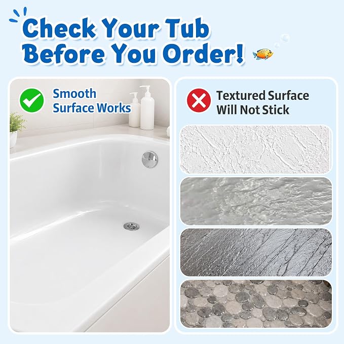 XIYUNTE Baby Bath Mat for Tub Non Slip, BPA Free Extra Long Bathtub Mat Non Slip 40x16 with Drain Holes and 200 Suction Cups, Non Toxic Machine Washable Bath tub mat, EU Certified, Sea Turtle
