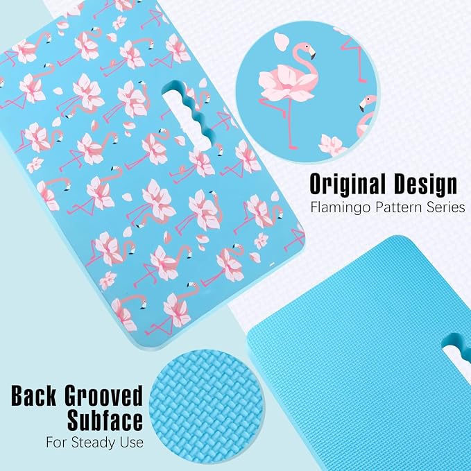 Altdorff Gardening Kneeling Pad 2 Pack, Extra Thick Kneeling Cushion with Print, Comfy Kneeling Pads Resist Water, Durable and Shock Absorbent, Gardening Knee Pads for Women, Baby Bath, Yoga, Repair