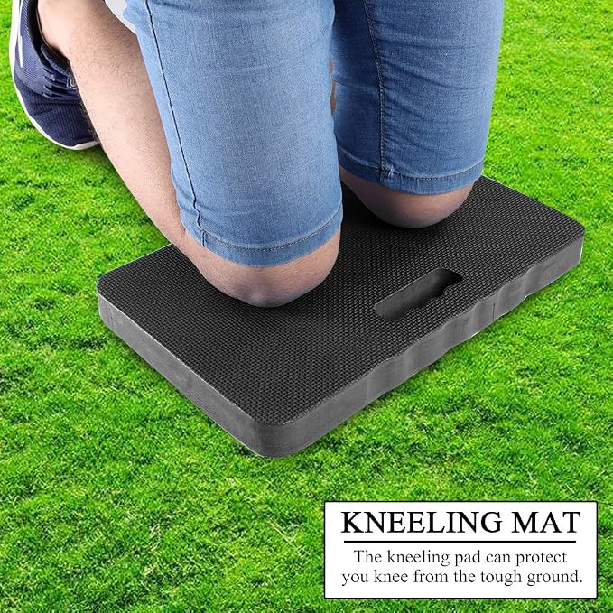 Kneeling Pad,Garden Kneeling Mat,Eva Knee Protection Pad for Gardening,Exercise Kneeler Mat,for Gardening,Baby Bath,Yoga,Pilate, 17.72*11.02*1.57in Knee Pads for Garden Tools Outdoor Cushions(Black)