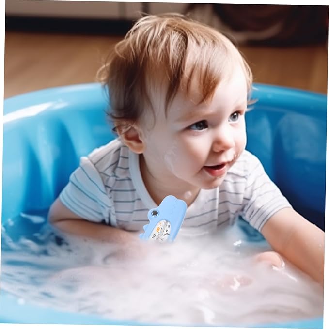 Yardwe Bath Thermometer for Tub Cute Cartoon Water Temperature Gauge for to Use Bathing Tool for Newborns and Toddlers