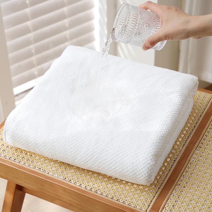 40x80 Inches Bath Sheets Towels for Adults Oversized Bath Towels Extra Large Luxury Super Soft Absorbent Quick Dry Microfiber (White,6PCS)