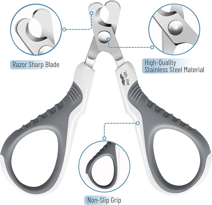 Mr. Pen- Cat Nail Clipper, Stainless Steel | Professional Sharp Cat Claw Trimmer for Small and Medium Cats, Pet Nail Clipper with Sturdy Non Slip Handle