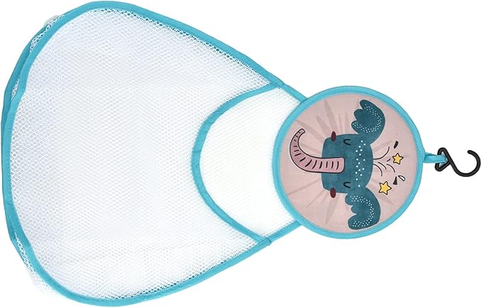 Bath Toy Organizer Bag Cute Cartoon Pattern Mesh Bath Tidy Storage Net Holder Basket Bag for Kids Bathroom Toys Polyester Material Large Capacity (Type B)
