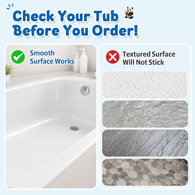 XIYUNTE Upgrade Baby Bath Mat Non Slip - 40"x16" Extra Long Kids Bath Mat for Tub Non Slip Bathtub Mat Eco-Friendly Toddler Bath Mats with Suction Cups, Machine Washable and No Fading, Animal Rainbow