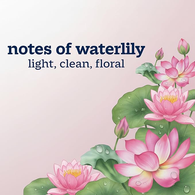 Ivory Body Wash, Designed for the Whole Family, Gentle Formula, Free of Dyes Heavy Perfumes Parabens Phthalates & Silicones, Designed for Skin's pH, Water Lily Scent, 35 oz