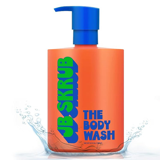 JB SKRUB Boys Body Wash for Kids, Tweens & Teens, pH-Balanced Foaming Citrus Wash, No Harsh Ingredients, Tackles Odor & Breakouts, 14 oz.
