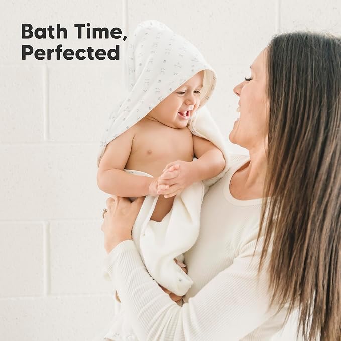 KeaBabies Hooded Baby Towel for Newborn, Baby Bath Towels(Wildscape, 35x35) | Viscose Derived from Bamboo, Large Baby Towels with Hood, Boys, Girls, Toddler, Soft Absorbent Baby Bath Essentials