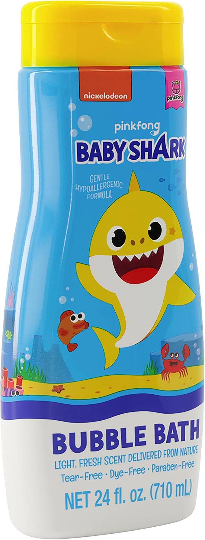 Centric Brands Baby Shark 24 fl oz Gentle Fresh Scent Bubble Bath, Multicolor, One Size