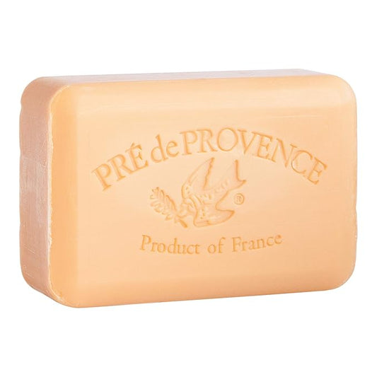 Pre de Provence Artisanal Soap Bar, Enriched with Organic Shea Butter, Natural French Skincare, Quad Milled for Rich Smooth Lather, 8.8 Ounce, Persimmon