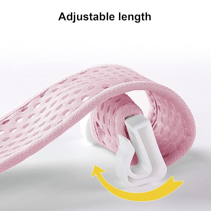 Adjustable Baby Bath Tube Support Mesh Net Soft Breathable Infants Shower Pad Newborn Bathing Mat 5-Point Anti-Slip Bathtub Seat with Sponge Cushion for Toddlers 0-18 Months