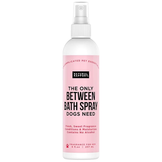 Natural Rapport Dog Deodorant Spray, The Only Between Bath Spray Dogs Need, Natural Cat and Dog Perfume Spray Eliminates Smelly Odours Between Baths (Female)