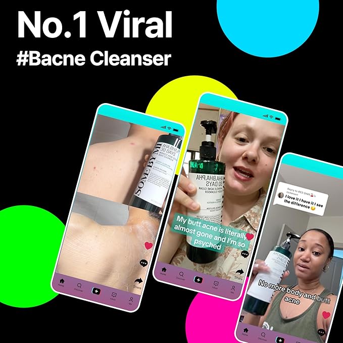 SOME BY MI AHA BHA PHA 30 Days Miracle Acne Clear Body Cleanser (Body Wash Big size - Pack of 1)