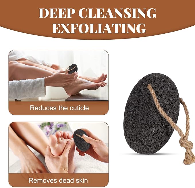 Dry Brushing Body Brush Set- Wooden Long Handle Body Brush Set with Pumice Stone & Face Brush, Boar Bristle Body Bath Scrubber Brush for Lymphatic Drainage & Cellulite, Detachable