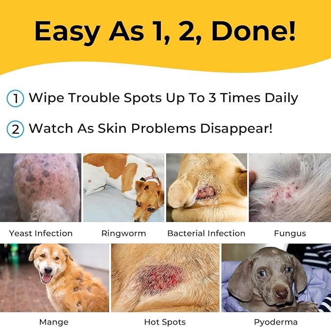 Smiling Paws Pets Wipe for Dogs & Cats - 50ct (3 Pack)