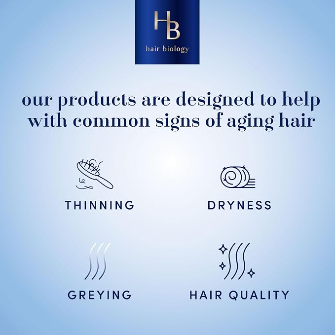 Hair Biology Biotin-Infused Purple Shampoo and Conditioner Set for Grey Hair, Anti-Brassiness, Moisturizing, Color-Safe, Silver & Glowing, Corrects Yellow Tones, 12.8 Fl Oz Each, 2 Count (Pack of 4)