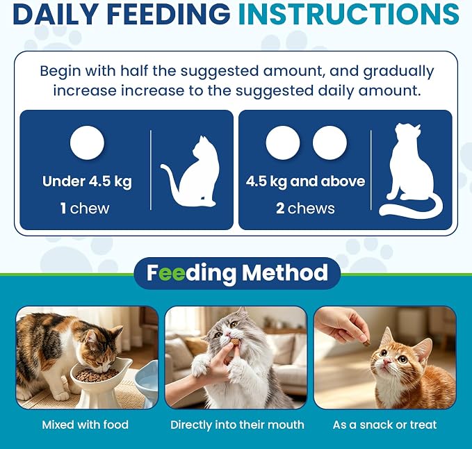 Chewable Flea Treatment for Cats Flea and Tick Prevention for Cats Chewables Fleas Chewables for Cat of All Breeds and Ages 300 Chewable Tablets