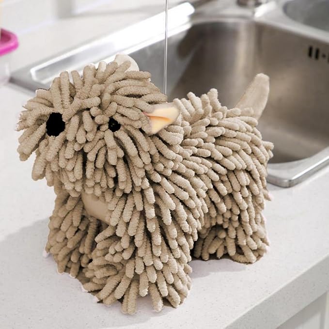 Chenille Hand Towel Balls, Soft Absorbent Chenille Towel, Microfiber Towels for Bathroom (D)