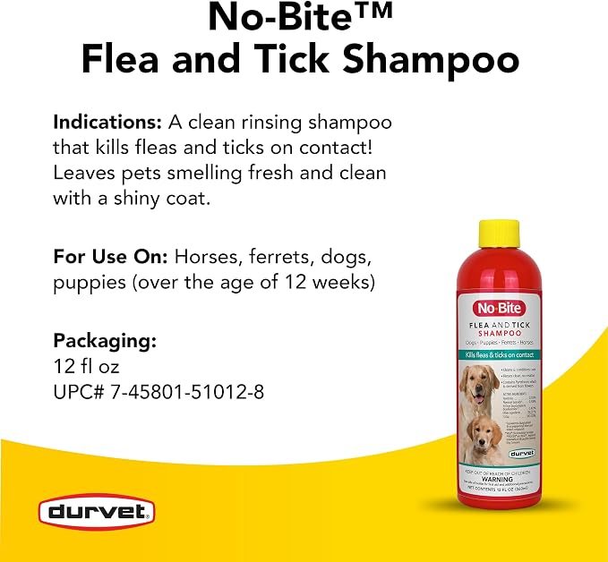 Durvet No-Bite Shampoo, 12-Ounce