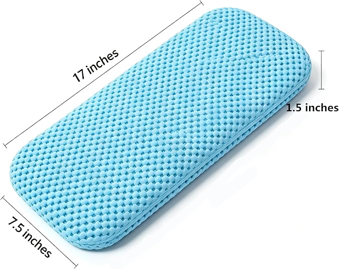 Soft Waterproof PVC Sponge Kneeling Pad, Non‑Slip Machine Washable Knee Mat for Garden Work, Kids Bath Time, Bathroom & Household Activities 17x7.5x1.5 inches