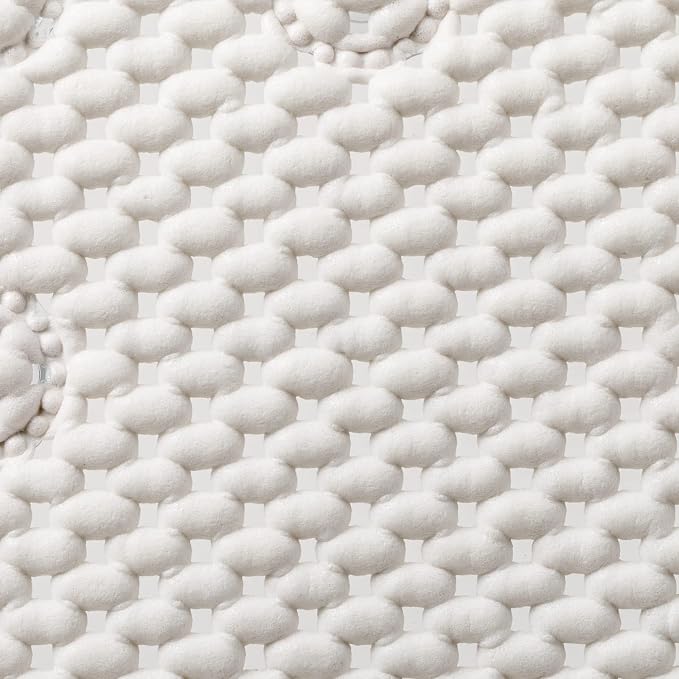 Duck Brand Clorox Cushioned Foam Bath Mat for Tubs, Non-Slip with Suction Cups, 17 Inches x 36 Inches, White (Pack of 4)