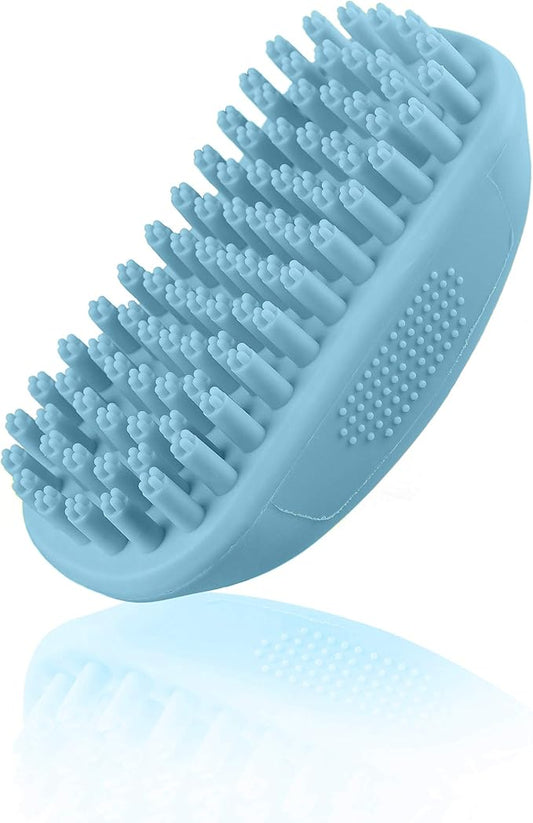 Pet Bath Massaging Dog Brush Great Grooming Comb for Massaging and Shampooing Dogs, Cats, Small Animals with Short or Long Hair - Soft Rubber Bristles Gently Removes Loose & Shed Fur from Your Pet