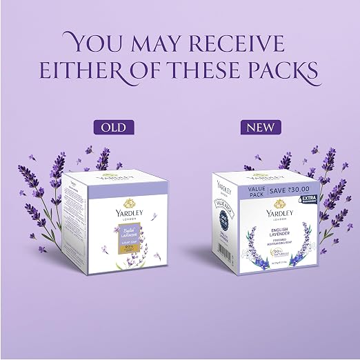 Yardley English Lavender Luxury Soap – 3 x 100 g