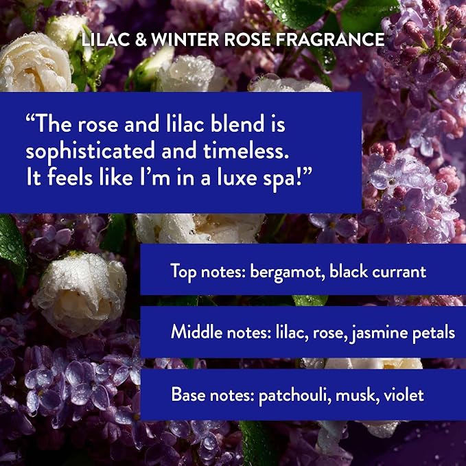 Routine Wellness Anti-Thinning Shampoo & Conditioner - Lilac & Winter Rose | Clinically tested shampoo for thinning hair with biotin, pea peptides, saw palmetto oil, color safe, sulfate free