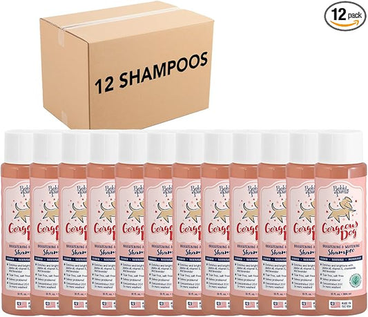 Bobbi Panter Whitening Dog Shampoo Aloe Vera, Chamomile, Jojoba & Lavender – Brightening Natural Formula for All Coats, Enhances Shine & Softness, Tear-Free, 20:1 Concentrate, 13 oz (Case of 12)