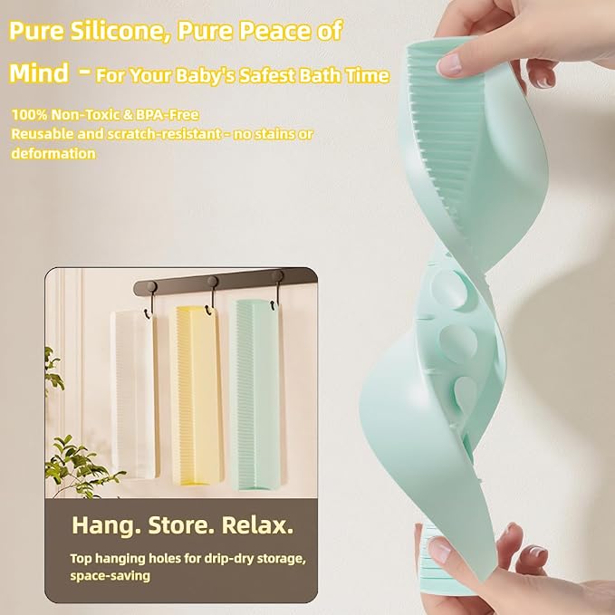 Silicone Bathtub Splash Guard 2-Ft, Toy Tray Holder with 10 Strong Suction Cups, Heightened Guard Design & Quick-Drain Slope Prevent Water Spills, Bathtub Accessories Gift for Family (Yellow)